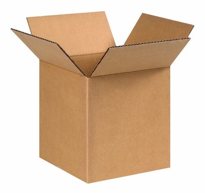 889 Corrugated Cardboard Box 8'' L x 8'' W x 9'' H, Kraft, for Shipping, Packing...