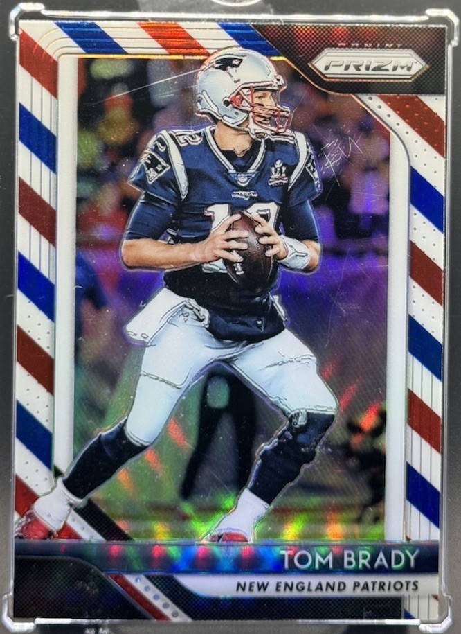 2018 Panini Prizm Tom Brady #69 Red White & Blue Prizm