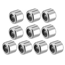 10pcs 6mm Bore Dia 10mm OD 8mm W HK0608 Drawn Cup Needle Roller Bearing Open End