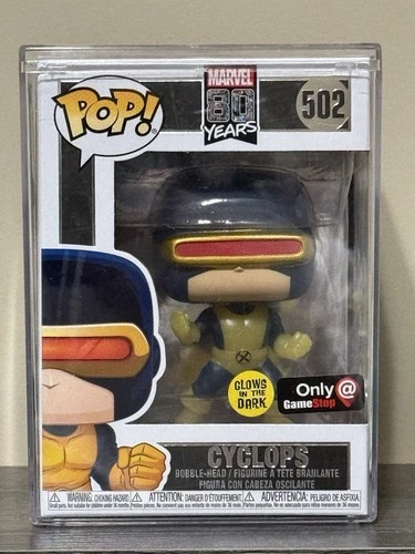 Funko POP X-Men Cyclops GITD #502 GameStop Exclusive Hard Stack Vaulted