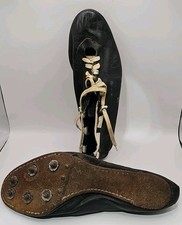 Rare Vintage Riddell Snug Tie Leather Track Cleats Shoes Size 10