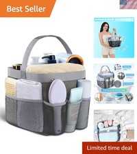 Mesh Shower Caddy Portable - 9 Pockets for College Dorm Room Essential  Larg...