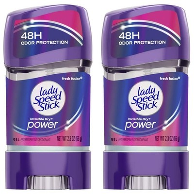 Lady Speed Stick 48HR Antiperspirant Deodorant Gel 2.3 Ounce (Pack of 2)
