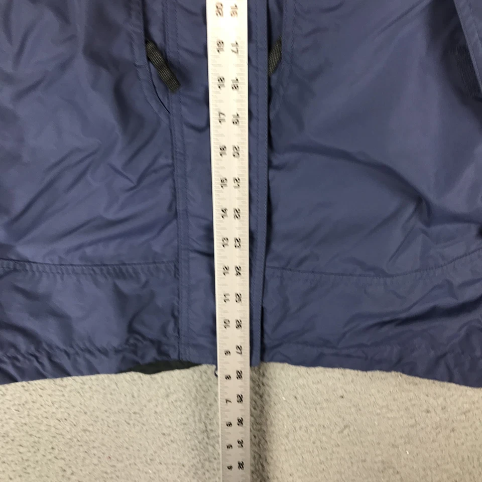 Chaqueta Columbia Mujer Mediana Azul Gris Cape Ridge Capucha Parka Abrigo Impermeable Foto 4 de 4