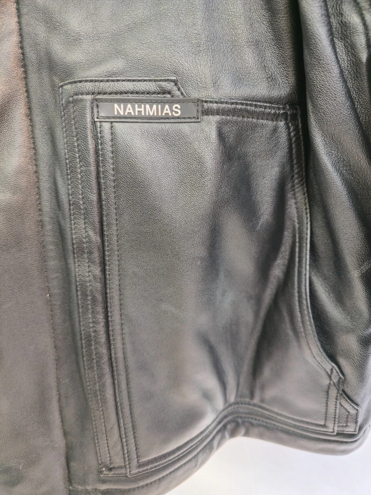 Nahmias Leather Carperent Jacket - M - product detail image 2