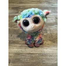 Ty Beanie Boos DAFFODIL the Lamb 6" Beanbag Plush Stuffed Toy w/ Glitter Eyes