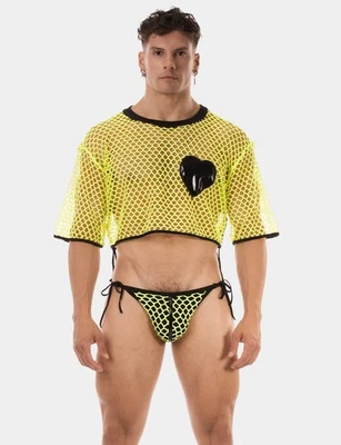 barcode Berlin - Crop Top RULI gelb S M L XL Herren Shirt sexy gay 92507/529 - Bild 1 von 4
