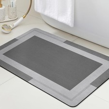 Non Slip Bath Mat, Thin Bathroom Rugs Fit Under Door, Quick Dry Bath Mats,