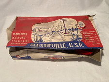 c1950 Plasticville Railroad Accessories with Extras complete in box for HO Scale