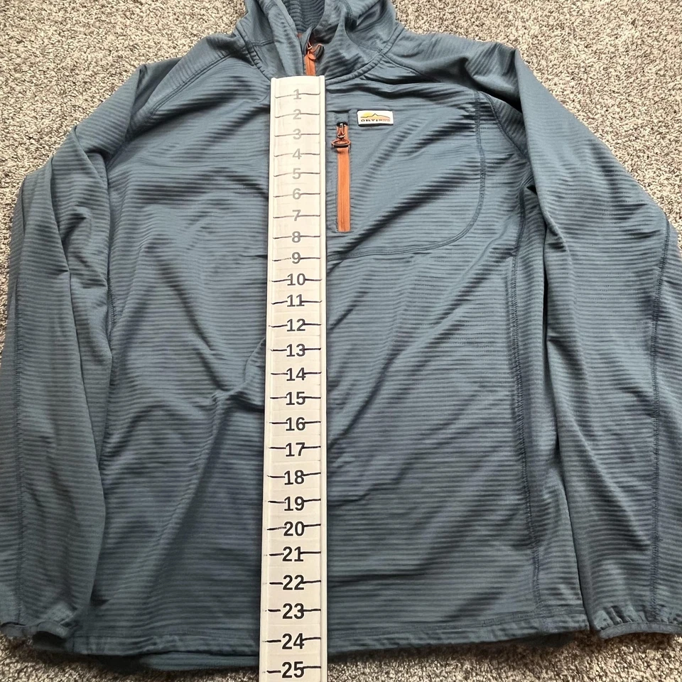 Sudadera con Capucha Orvis Para Hombre Grande Azul Cuarto Cremallera Pullover Con Capucha Rendimiento Exterior Foto 4 de 4