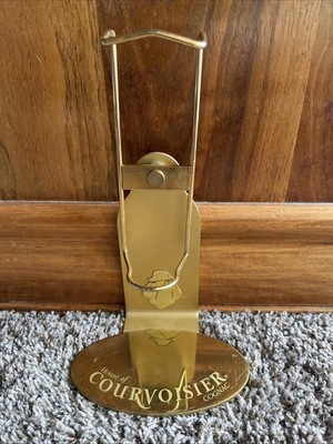 Vtg Courvoisier Napoleon Cognac Display metal display stand French Bar Brass