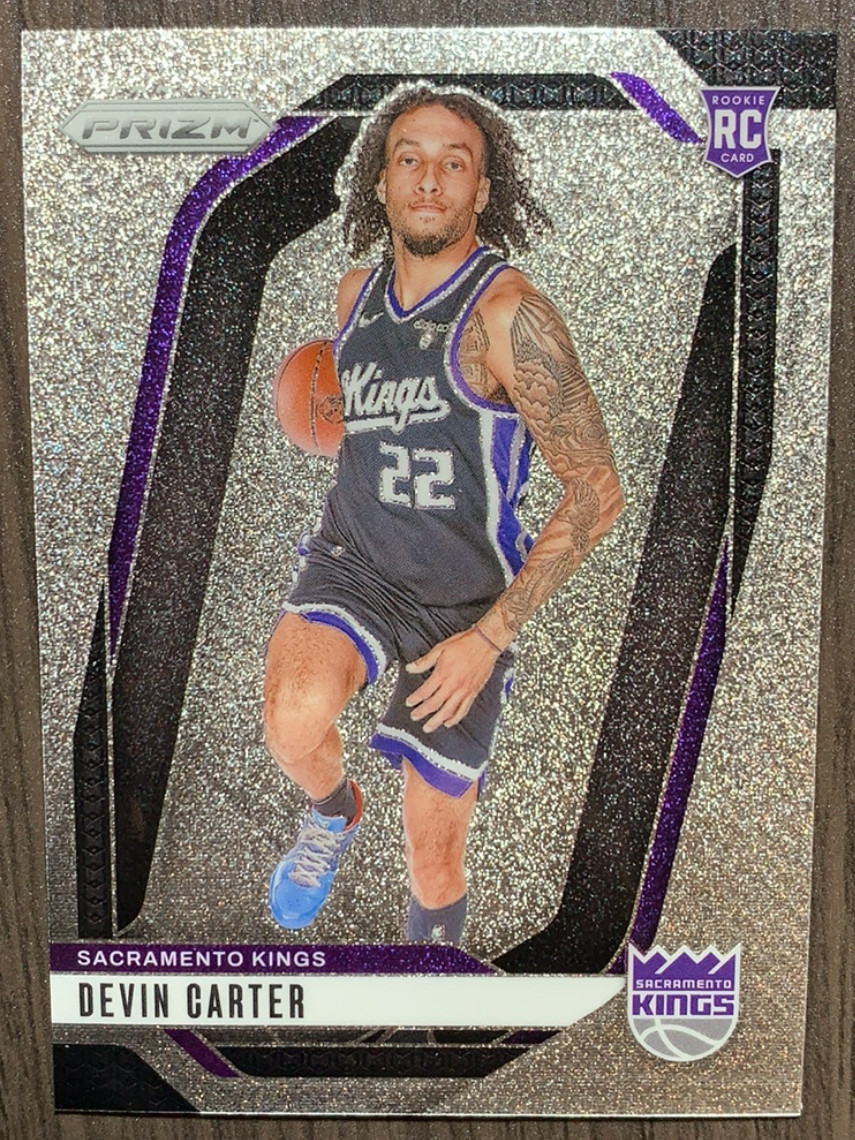 Devin Carter 2024-25 Panini Prizm Silver Glitter RC Kings #231