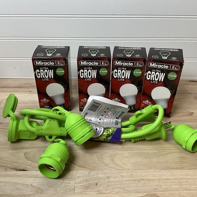 LOT OF 4 -  Miracle LED Ultra Grown Lite- for Plants/Vegetables REPLACES 150W
