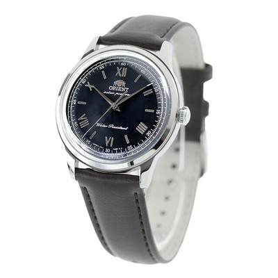 Unbenutzte  ORIENT Bambino RN-WK0004L Schwarz Edelstahl Herrenuhr in Box 