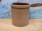 ANTIQUE RED WING SALT GLAZE 1 GALLON CROCK  1877 ~ 1895 ~ NICELY BOTTOM SIGNED