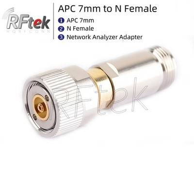 APC 7mm to N Female RF Coaxial Adapter Network Analyzer Agilent HP8753D HP8753E