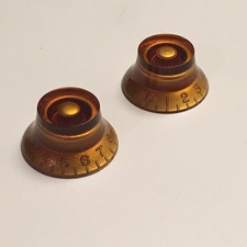 2 Vintage Reissue Gibson Speed Knobs Set NOS Relic USA Custom Guitar Translucent