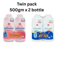 NEW POWDER JOHNSON BABY CORNSTARCH x TWIN PACK REGULAR/BLOSSOMS Fast ship DHL