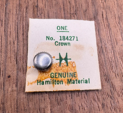 Vintage NOS Hamilton Steeldon CLD MODELS Wrist Watch Crown Part #184271 tap 10