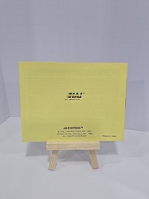 Air Fortress Nintendo NES CIB Complete w/ Manual & Foam VGC Cartridge Is MINT