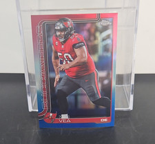 Topps Chrome Vita Vea #286 2025 Tampa Bay Buccaneers Red White and Blue 