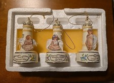 Set Of 3 Bradford Editions Heirloom Porcelain, Guiding Lights Ornaments 