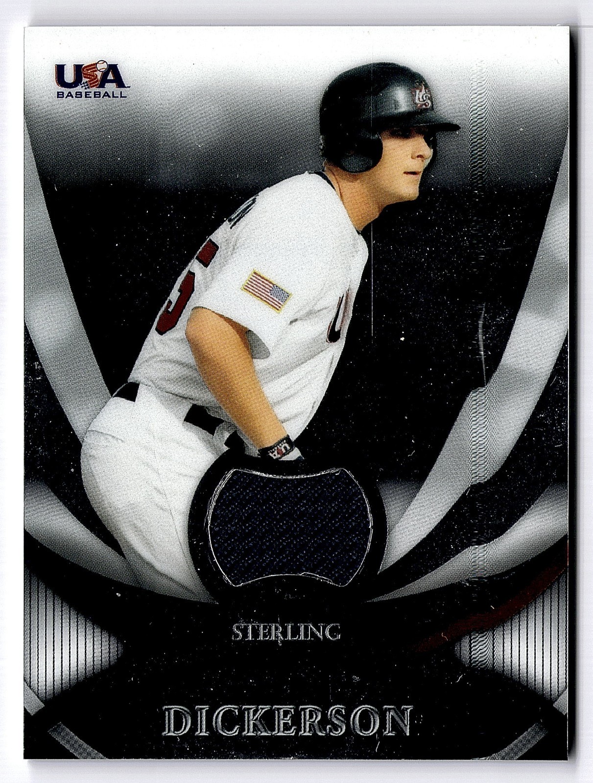 2010 Bowman Sterling Alex Dickerson USA Game‑Worn Jersey