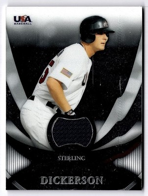 2010 Bowman Sterling Alex Dickerson USA Game Worn Jersey