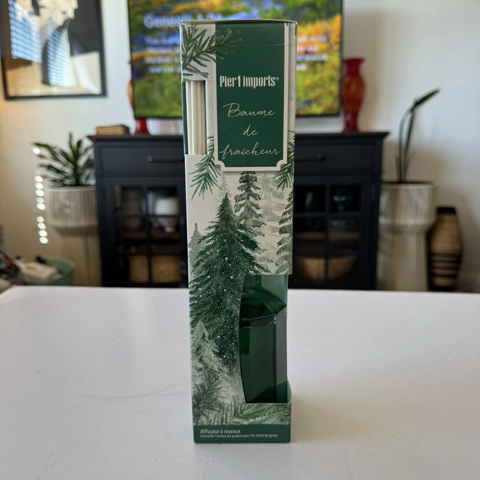 Pier 1 Imports FRESH BALSAM Reed Diffuser Set 4 Oz. NEW Discontinued HTF Holiday - Image 2 of 4