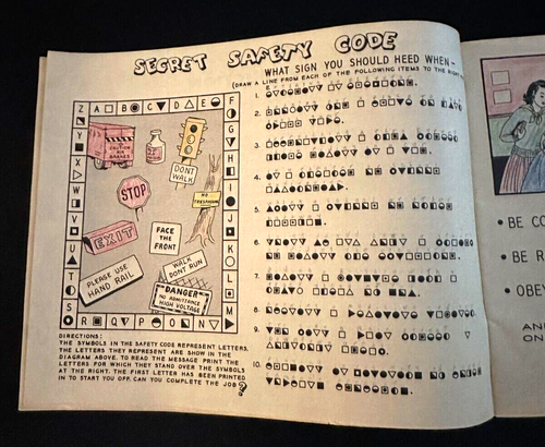 1952 Official Safety Manual Children Color Book Green County WI Sheriff Dept - Picture 6 of 13
