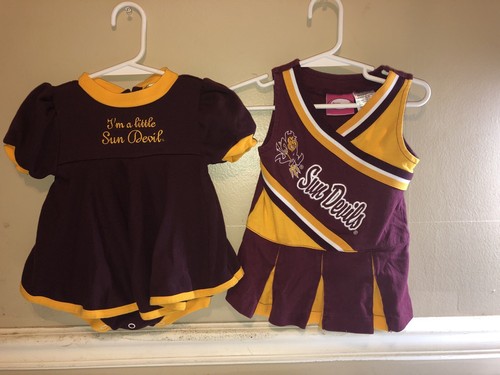 Baby Mädchen Größe 12 Monate Paket Arizona Sonnenteufel Kleid und Einteiler weinrot gelb - Bild 1 von 9