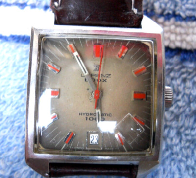 Lorenz Edox Hydromatic 1000 Automatic, Green Dial, Date at 6am
