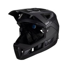 casco integrale mtb 4.0 enduro con mentoniera removibile stealth nero LEATT bici