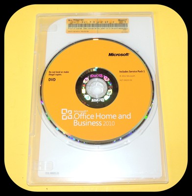 Best Price for Microsoft Office Home and Business 2010  DVD Product Key  COA