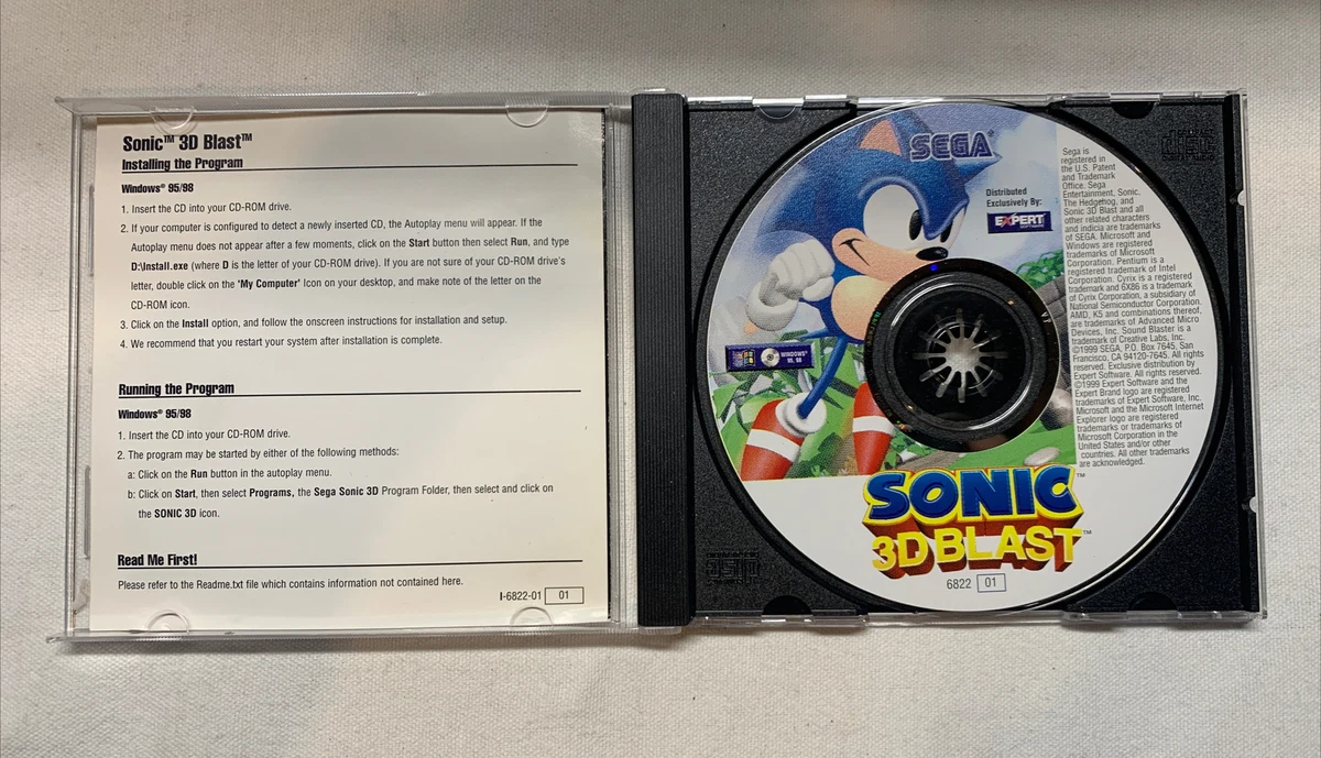 3x Vtg Sonic the Hedgehog PC CD-Rom Games 1996-97 Sonic 3, Sonic