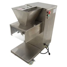 110V Commercial Electric Meat Slicer Cutter with 3mm Blade Output 800KG/H 1100W