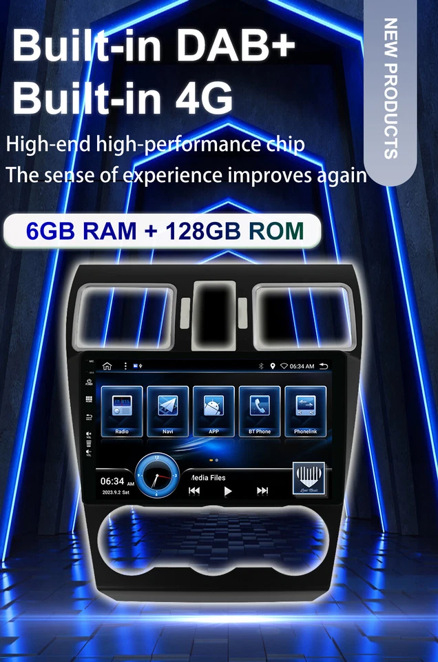 DAB+ Für Subaru Forester/XV/WRX 2015-2018 Autoradio Android 15 Navi CarPlay HDMI - Bild 3 von 4