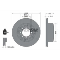 Textar 2X Bremsscheibe Hinten Ø289Mm Voll FüR Iveco Daily IV