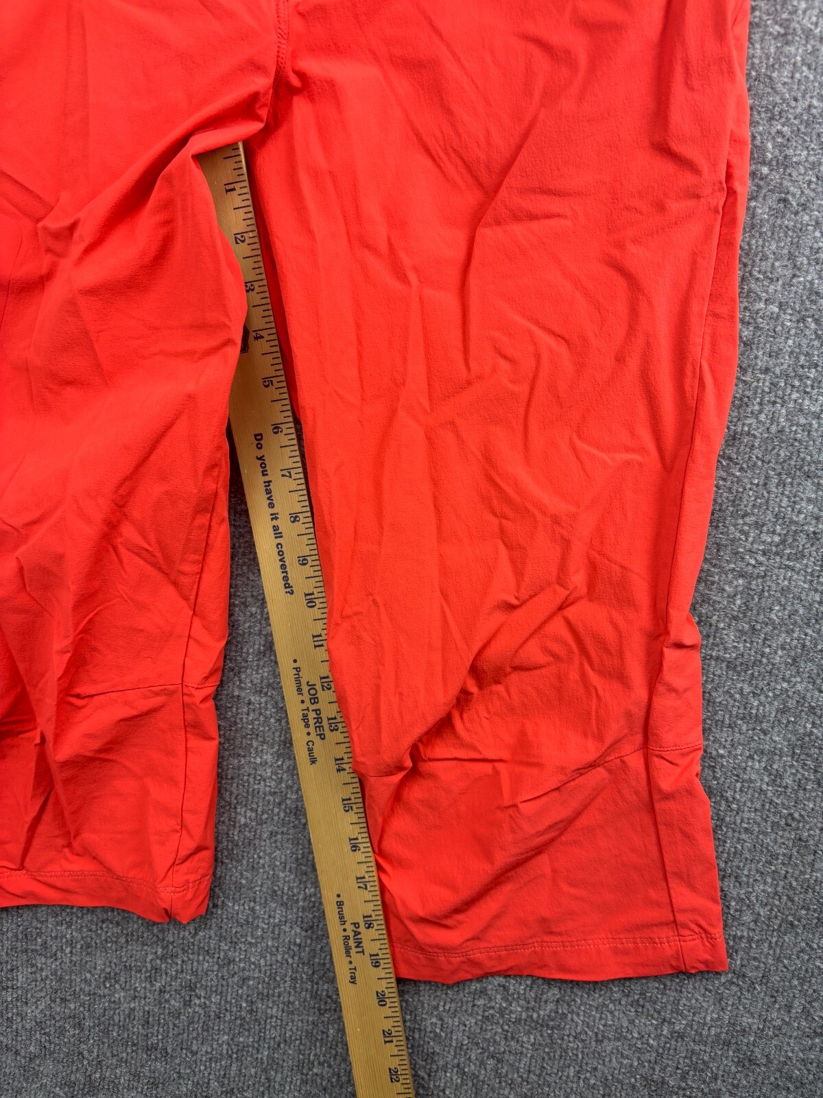 Salomon Wayfarer Clima Pantalone a Vento Donna 10 Arancione Cropped Zip Tasca Capri