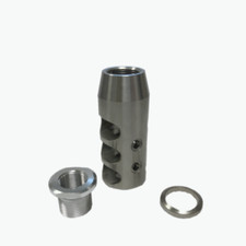 1/2x28 TPI Muzzle Brake Stainless Steel With Thread Converter For 350 legend