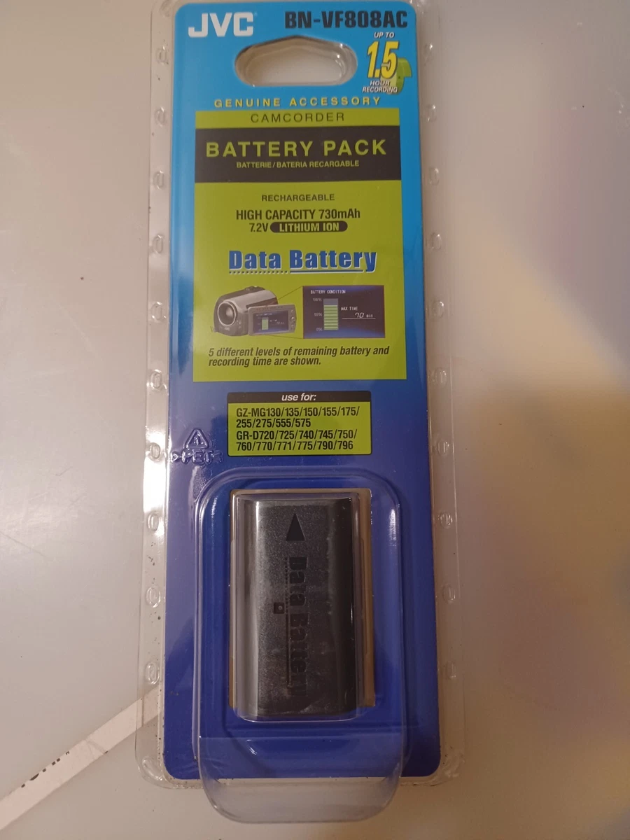 JVC VU-V856U Kit batterie 7.2-V 5600mAh Lithium-Ion+ chargeur neuf