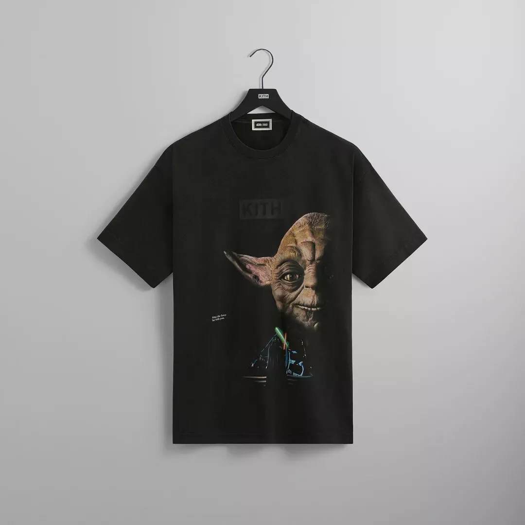 KITH x Star Wars, Kith Yoda Vintage Tee, Black, Size Large (L), DEADSTOCK,  NEW