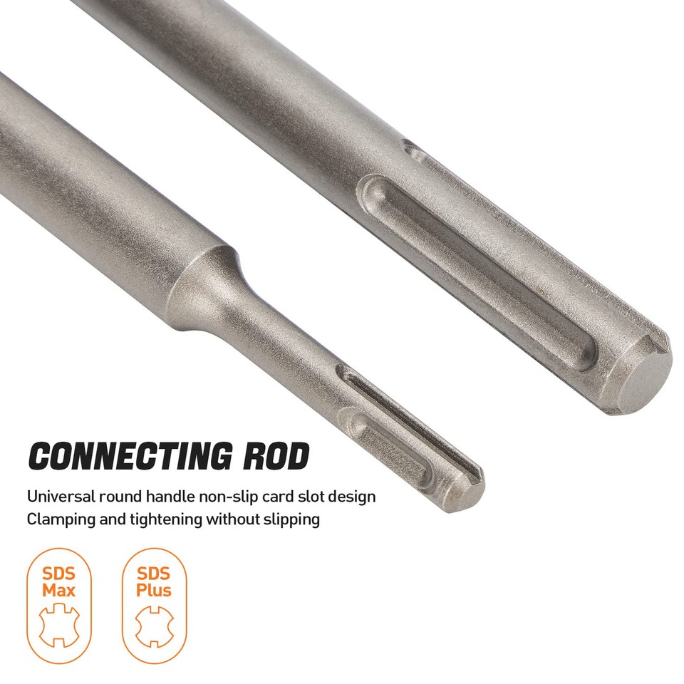 Pro 9Pcs Concrete Hole Saw Drill Bit with Shank Hole Opener Cut Bit Kit