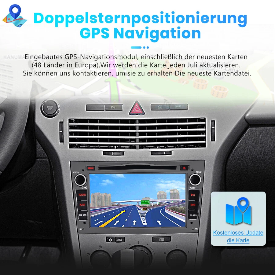 CD DVD Autoradio 2 DIN GPS Navi Opel Corsa D Astra H Tigra Corsa C Signum DAB+ - Bild 4 von 4