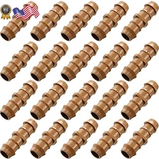 20 Packs 1/2 Inch Barbed Connectors Plastics Drip Irrigation Hose Connectors Bar