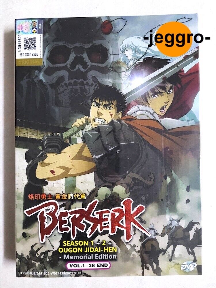 DVD Berserk Complete (Season 1 - 2) + The Golden Age Arc - Memorial Edition