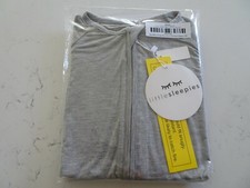 Little Sleepies Heather Gray Bamboo Viscose Zippy Pajamas 3T  New