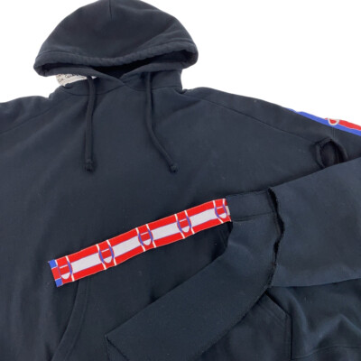 VETEMENTS Champion collaboration Cut-off Panel Logo Tape VETEMENTS Champion collaboration Cut-off Panel Logo Tape