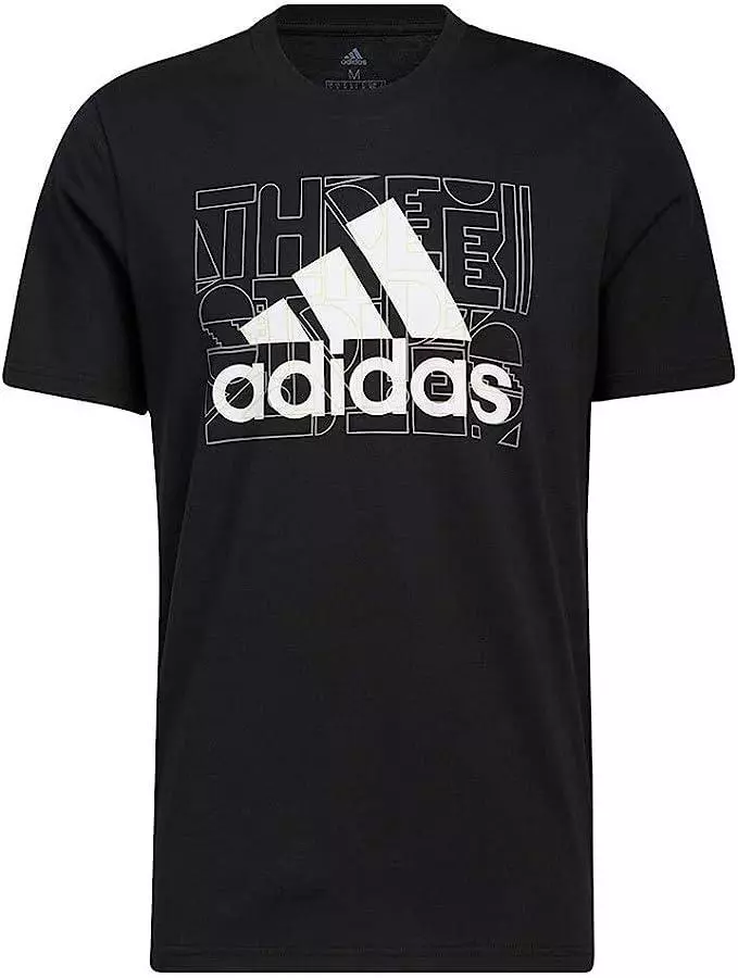 New Plus size adidas Egame mens Cotton t-shirt 3XL 4XL Black