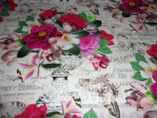 Mon Ami Romance Floral Cotton Fabric by Michael Miller Sold by The 1/2 Yard